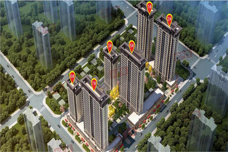 金地翰林3室2厅1卫80㎡带付房