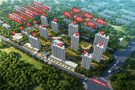 正大城市景苑3室2厅2卫105万125m2毛坯房出售